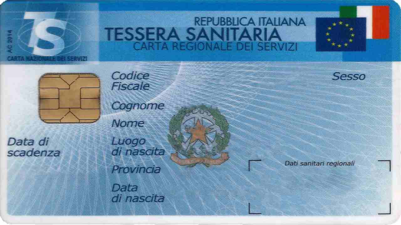 tessera sanitaria senza chip