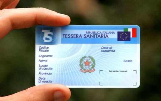 tessera sanitaria senza chip