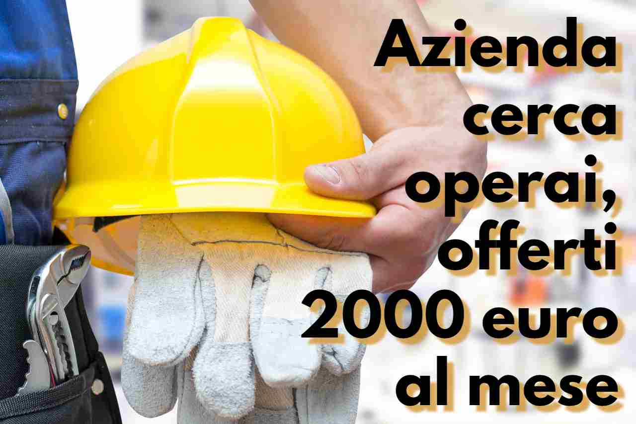 azienda offre 2000 euro per gli operai - solofinanza.it