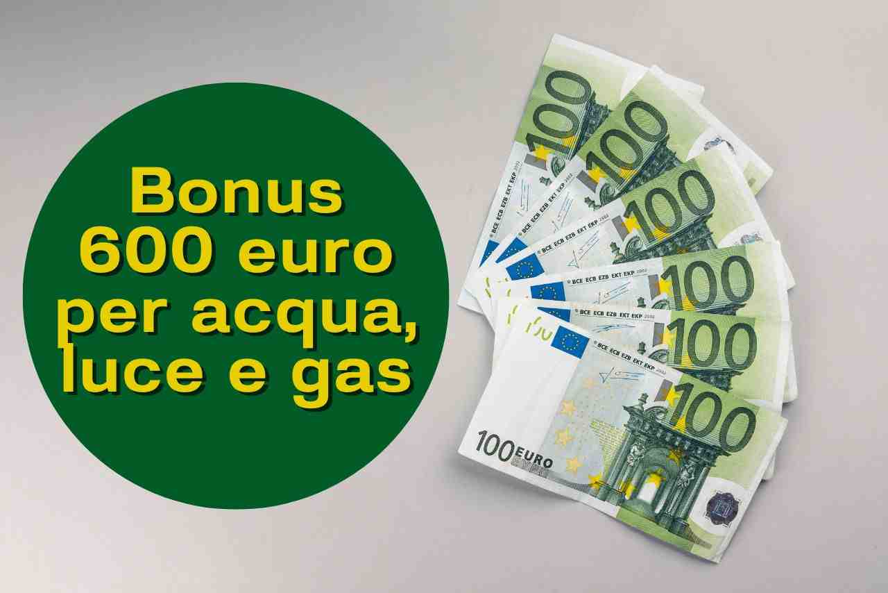 Bonus 600 euro per acqua, luce e gas - solofinanza.it