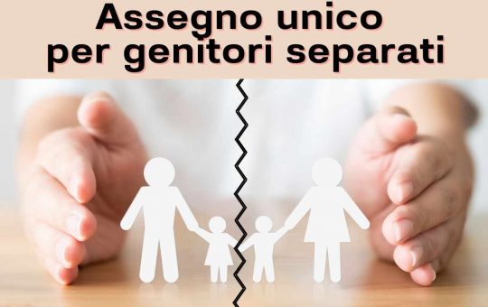 assegno unico per genitori separati - solofinanza.it