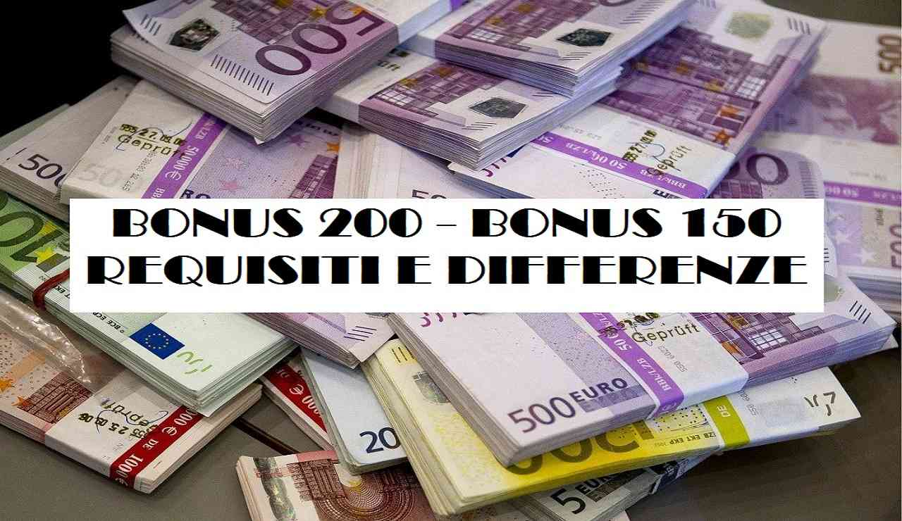 Bonus 200 e bonus 150