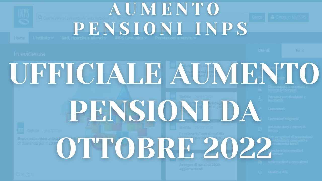 pensioni in aumento ottobre