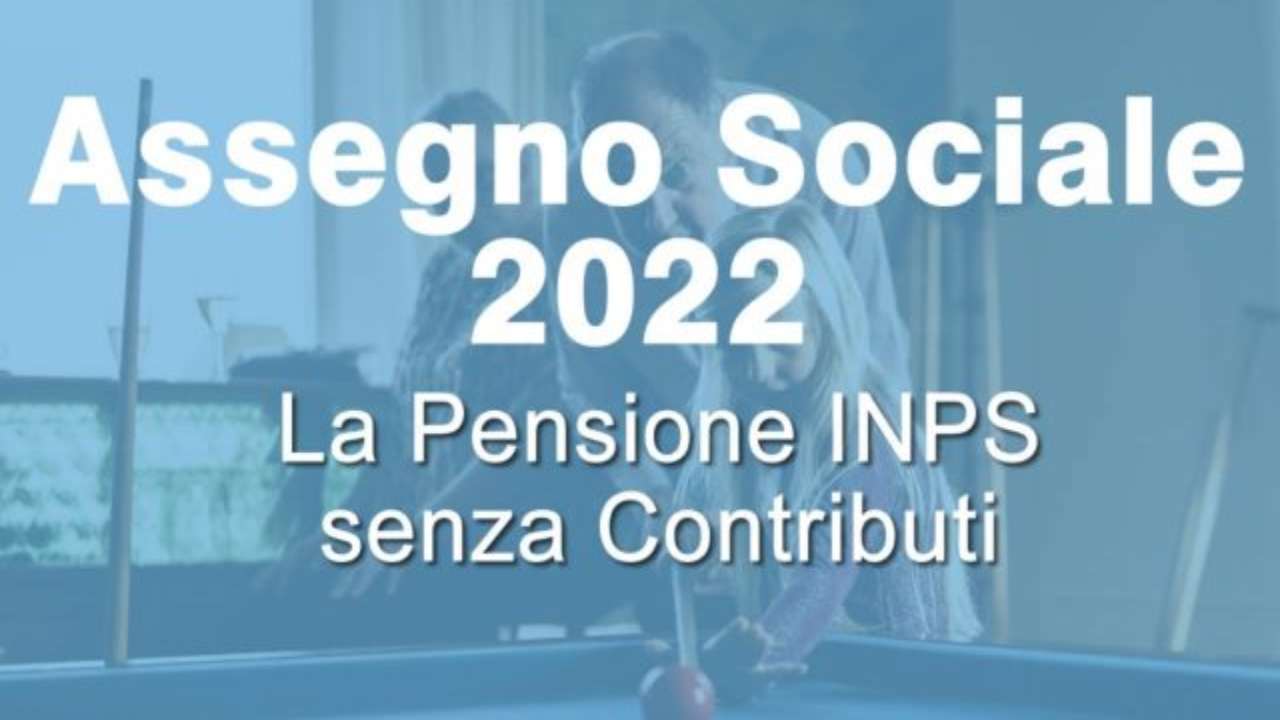 Pensione sociale senza contributi 