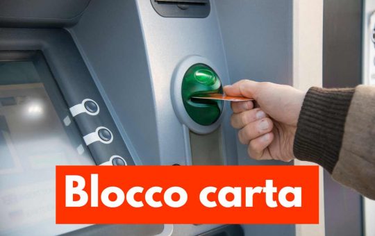 Blocco carta di debito