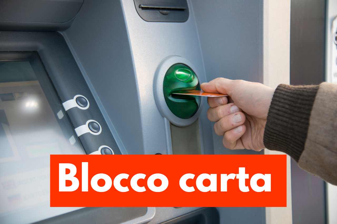 Blocco carta di debito