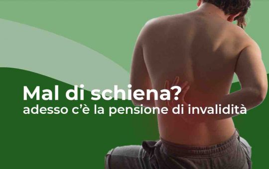 pensione per mal di schiena