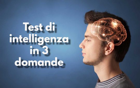 Test QI di intelligenza 3 domande