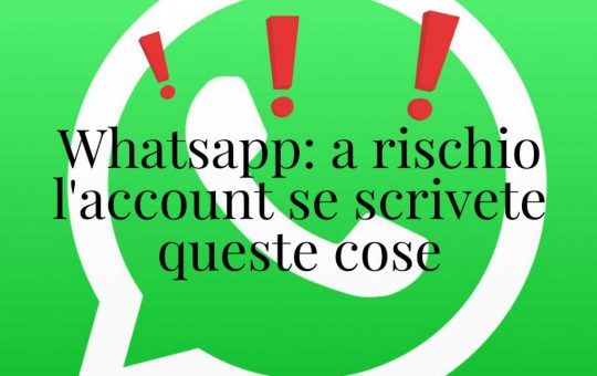 rischio blocco whatsapp