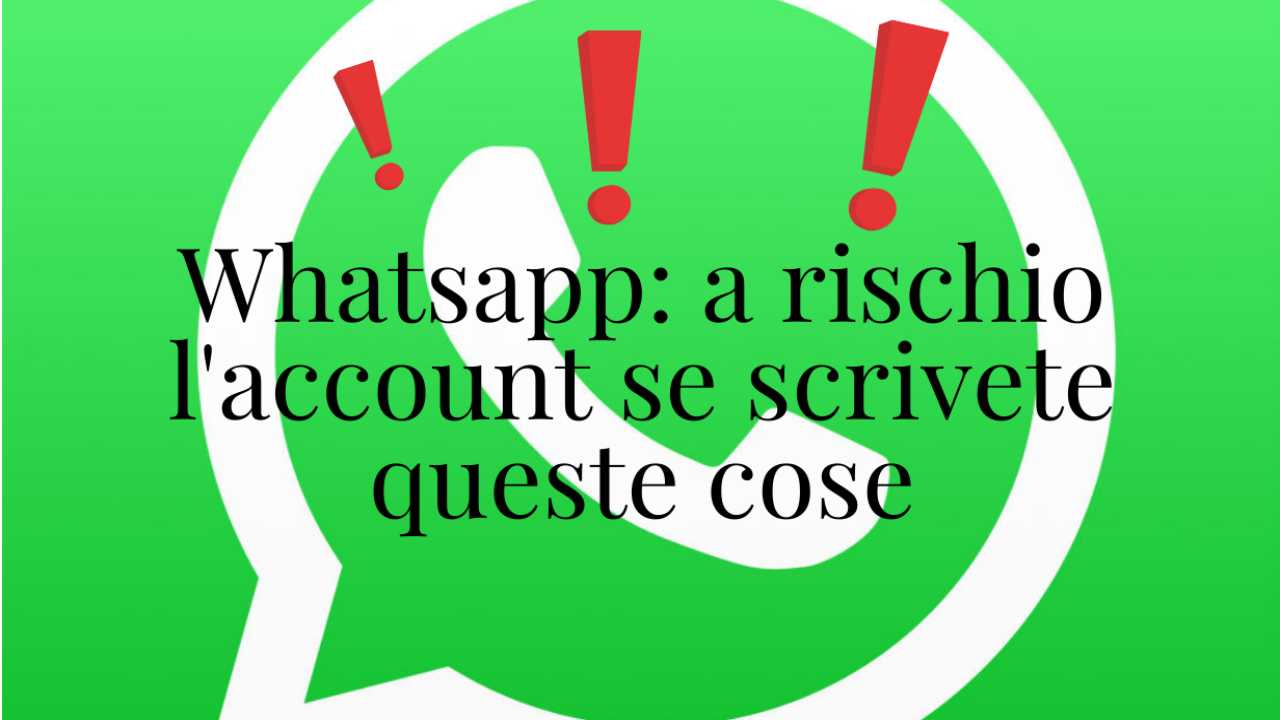 rischio blocco whatsapp