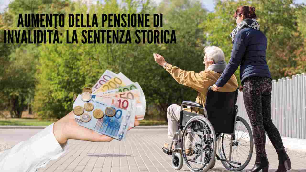 aumento pensione di invalidità