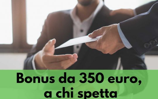 bonus 350 euro ad ottobre