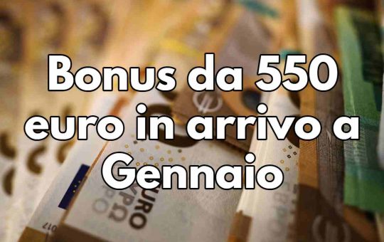bonus 550 euro
