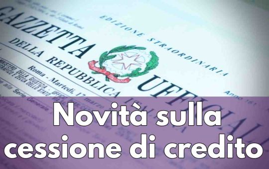 cessione crediti sconto fattura