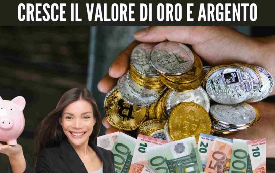 crescita valore oro e argento