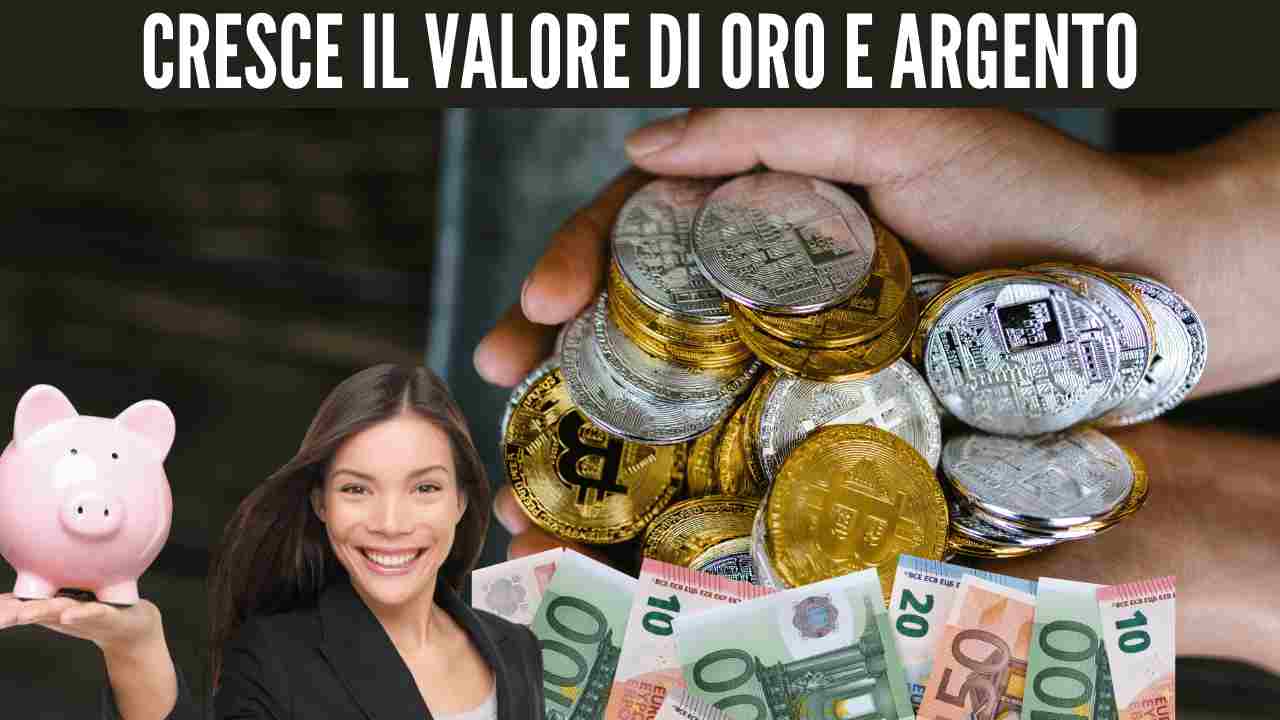 crescita valore oro e argento