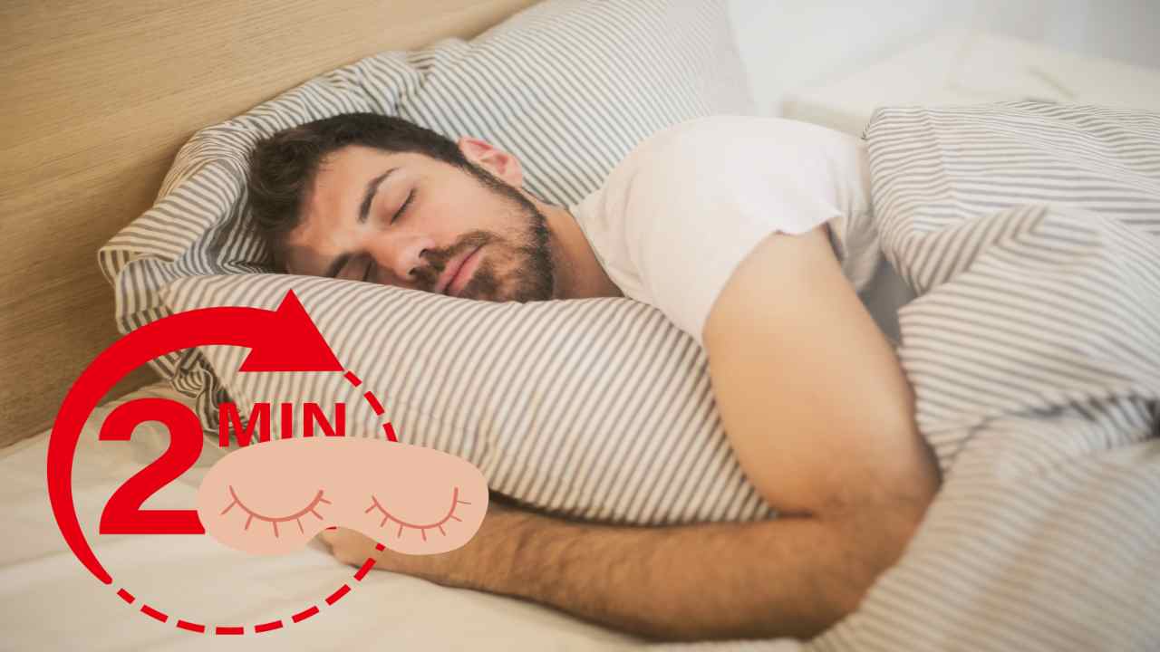 metodo per dormire in 2 minuti