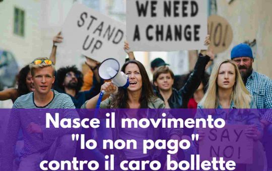 movimento per non pagare bollette