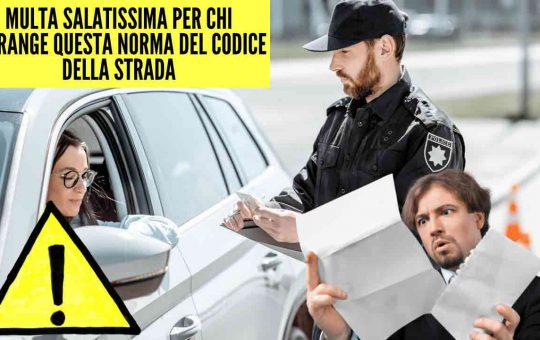 multa per violazione distanza di sicurezza