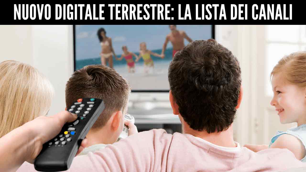 nuovo digitale terrestre lista dei canali