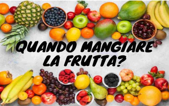 quando mangiare la frutta