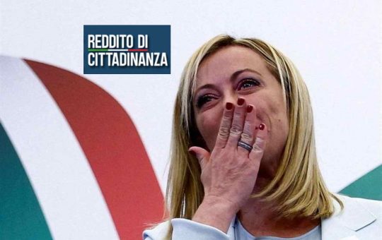 reddito di cittadinanza meloni