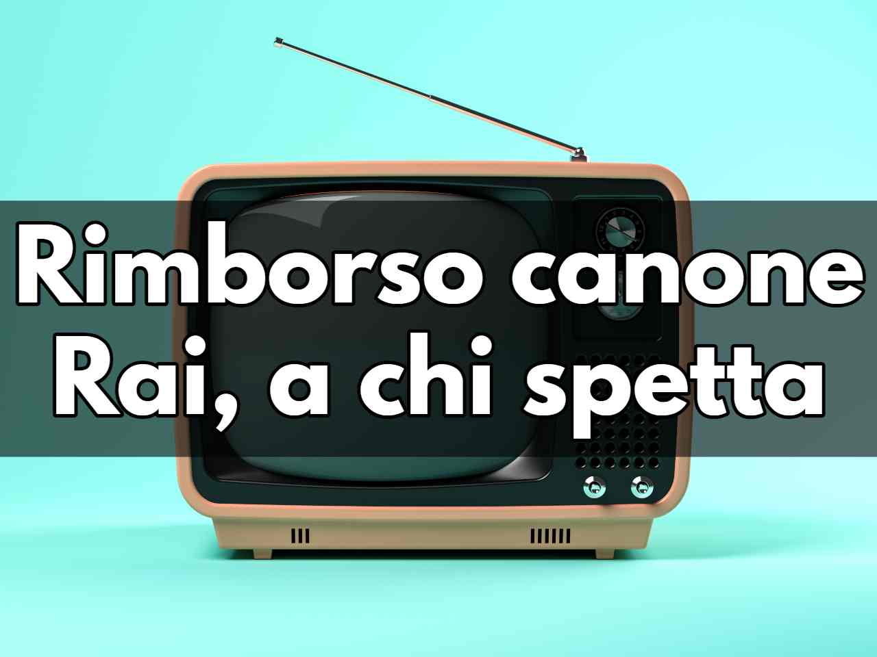 canone rai rimborso