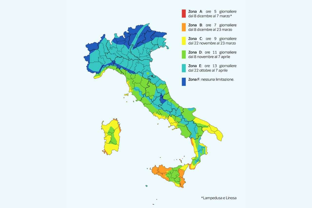 riscaldamento diviso in zone