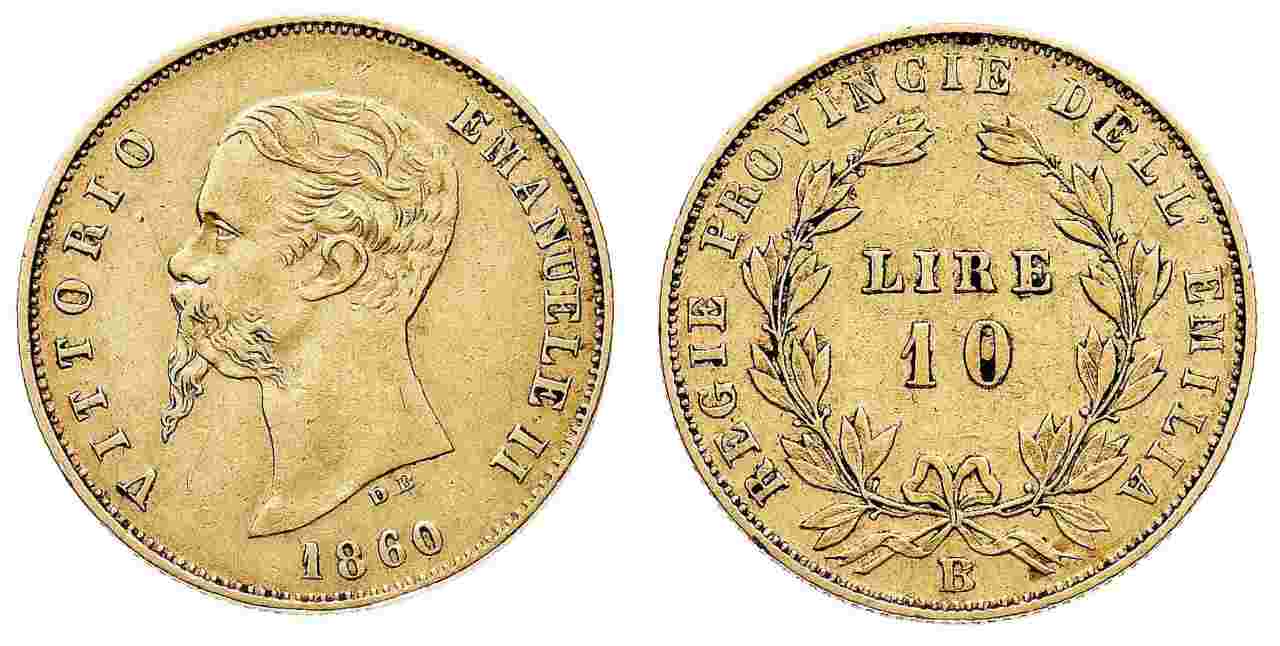 10 lire Vittorio Emanuele II 1860