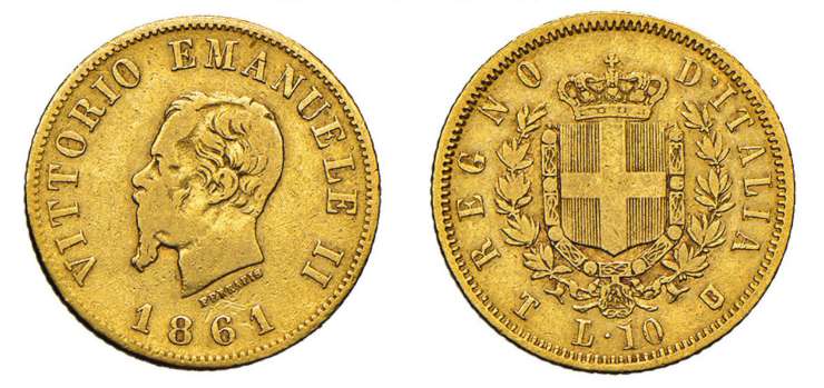 10 lire vittorio emanuele II