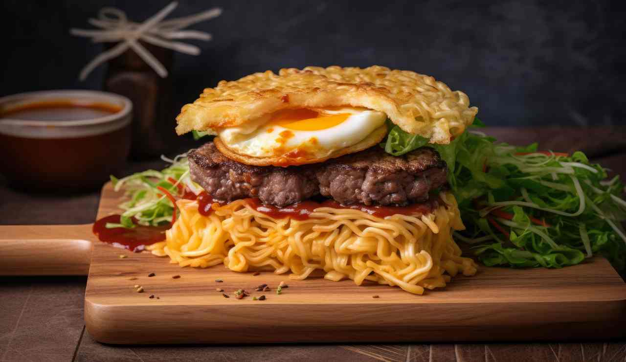 Ramen burger