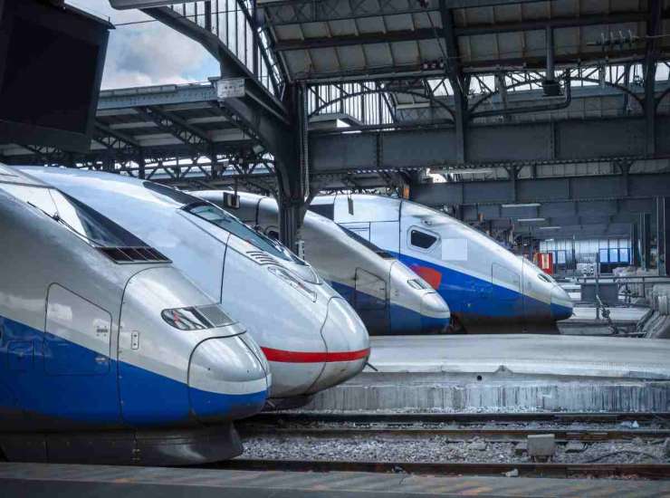 Treni fermi in stazione per maltempo